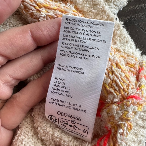 Anthropologie Sleeveless Sweater Fair Isle Boucle Coastal French Cottagecore M M - Picture 7 of 8